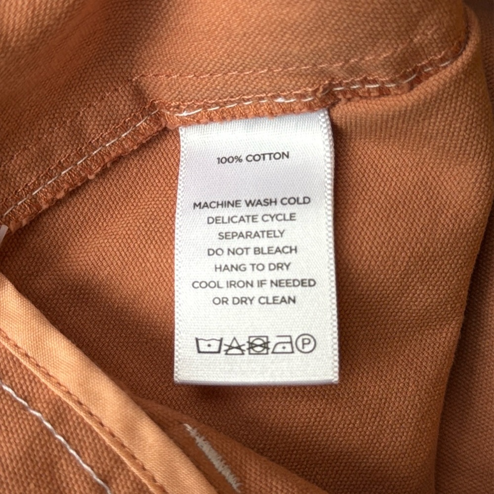 Lilla P Neutral Casual Bronze Cotton Canvas Tie Belt Shorts 6 - Picture 9 of 11